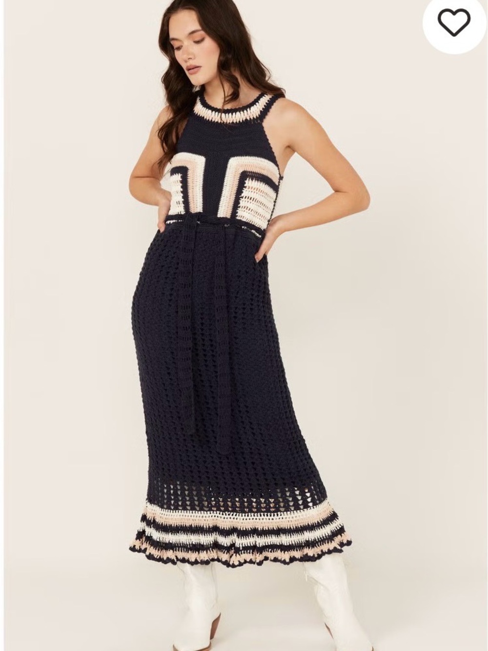 Cleobella size S 100% cotton crocheted midi dress—excellent condition